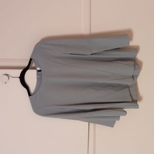Kensie Bell Sleeve Gray Blouse size S